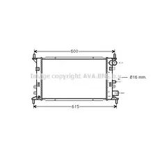 Радиатор системы охлаждения Ford Escort 1.1/1.3i 90-00 AVA QUALI