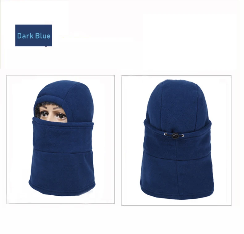 dark blue Зимний походный шарф для женщин, теплый мужской шарф для езды на велосипеде, теплая маска для катания на лыжах, ветрозащитный шарф для альпинизма - Цвет: dark blue