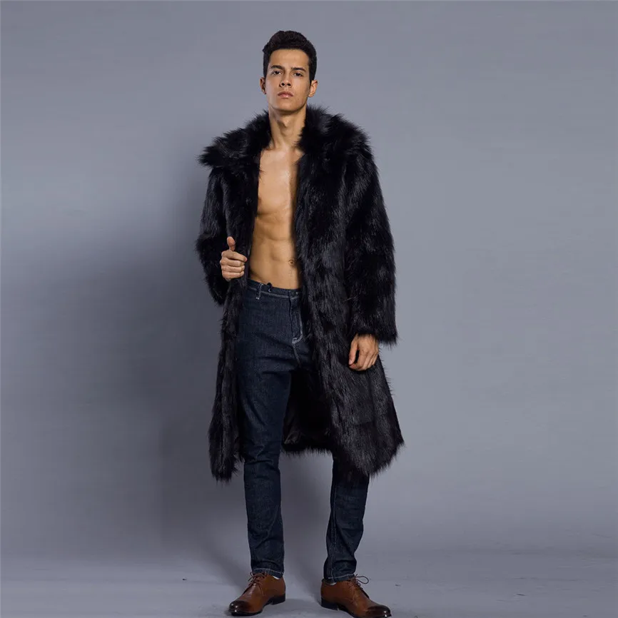 Мужские куртки, Осень-зима, теплое толстое Мужское пальто, куртка, Повседневная парка из искусственного меха, мужская верхняя одежда, кардиган, Chaqueta Hombre