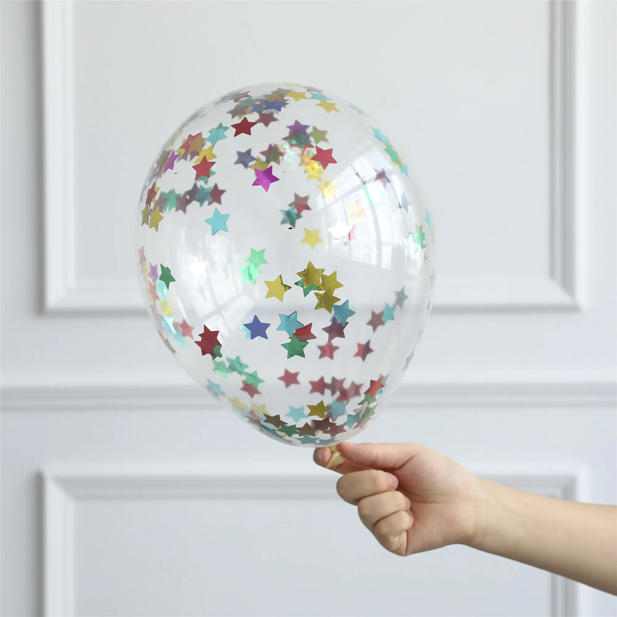 Style 7 10 шт., прозрачные воздушные шары, Золотая Звезда, конфетти из фольги, прозрачные воздушные шары, Золотая Звезда, круглые, для свадьбы, дня рождения, украшения - Цвет: Style 7