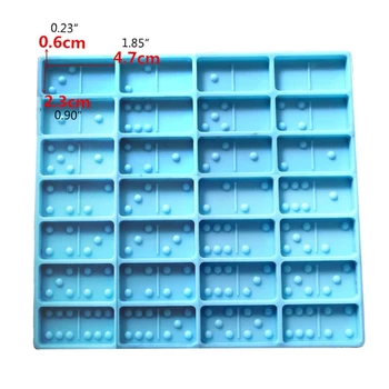 

DIY Silicone Mould Dominoes Game Play Epoxy Resin Molds Casino Fun Art Crafts A2UA