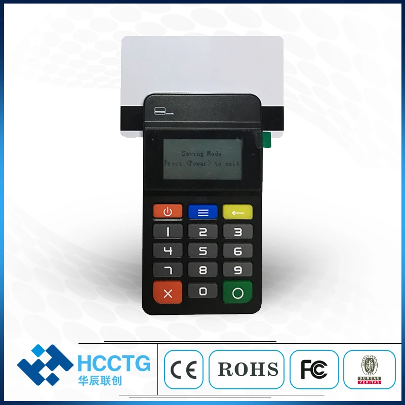 PCI EMV Payment MSR & Contact & Contact Card Reader Bluetooth MPOS Terminal HTY711