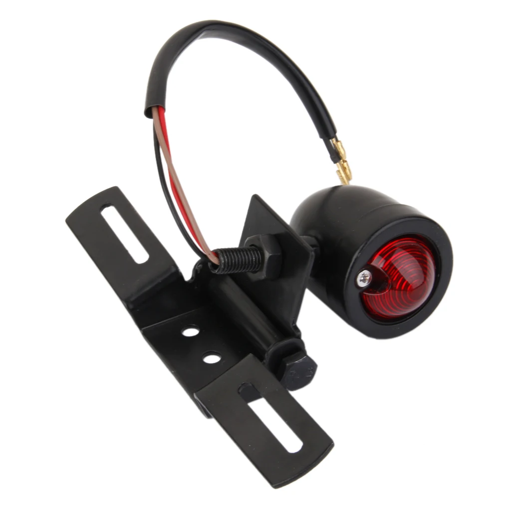 Motorcycle License Plate Tail Light Bracket Mount Custom Bobber Chopper