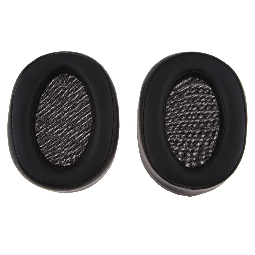 1 Pair Ear Pads Cushions Replacement Repair for Sony MDR100ABN WH H900N Headphone BlackEarphone