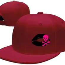 Бейсбольная Кепка унисекс с регулируемым плоским козырьком Kiss Skull and Crossbones