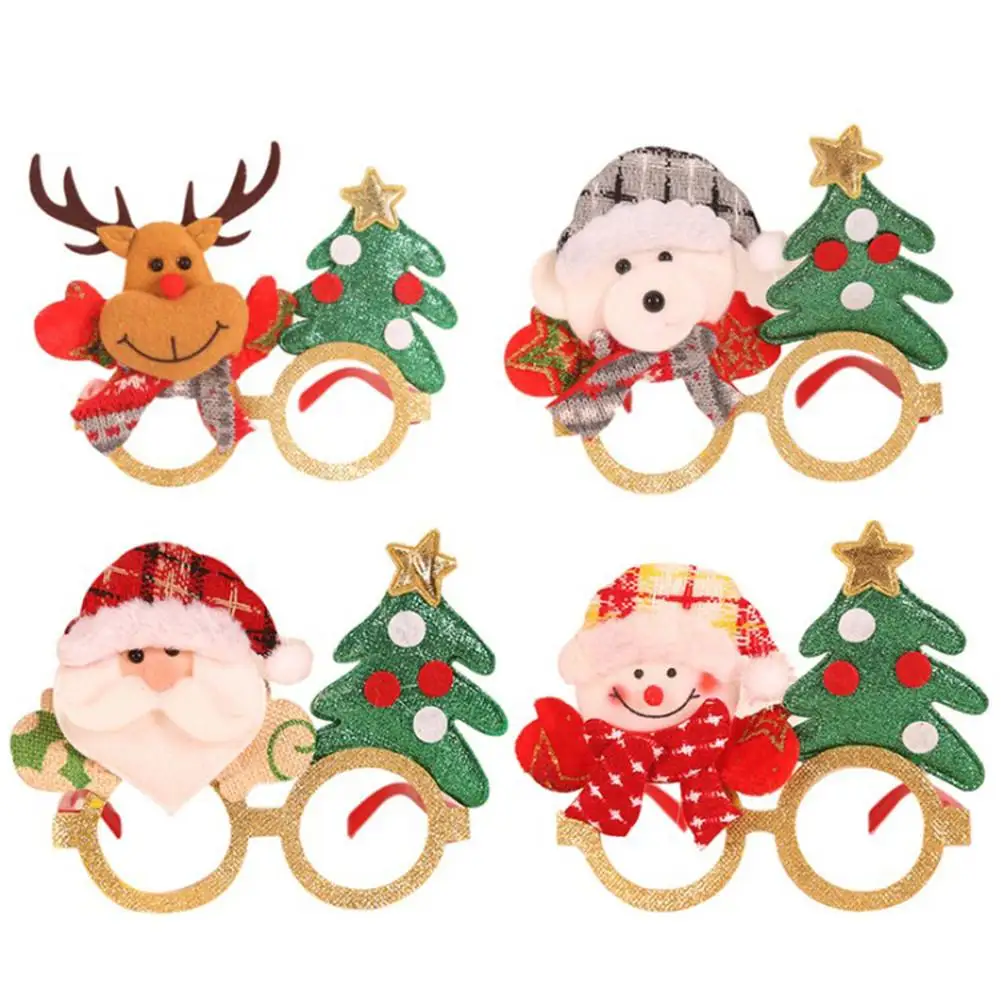 Christmas Party Decorations Glasses Frame Santa Snowman Antler Plastic Christmas Decor Glasses For Children Adult Dress Up Party Diy Decorations Aliexpress