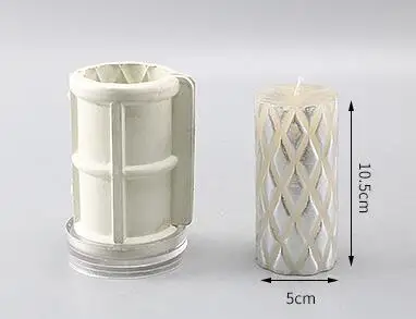 4 candle mold Мульти форма DIY ручной работы свеча форма сквама алмаз крест Форма цилиндрические свечи формы diy свечи формы lz15 - Цвет: 4 candle mold