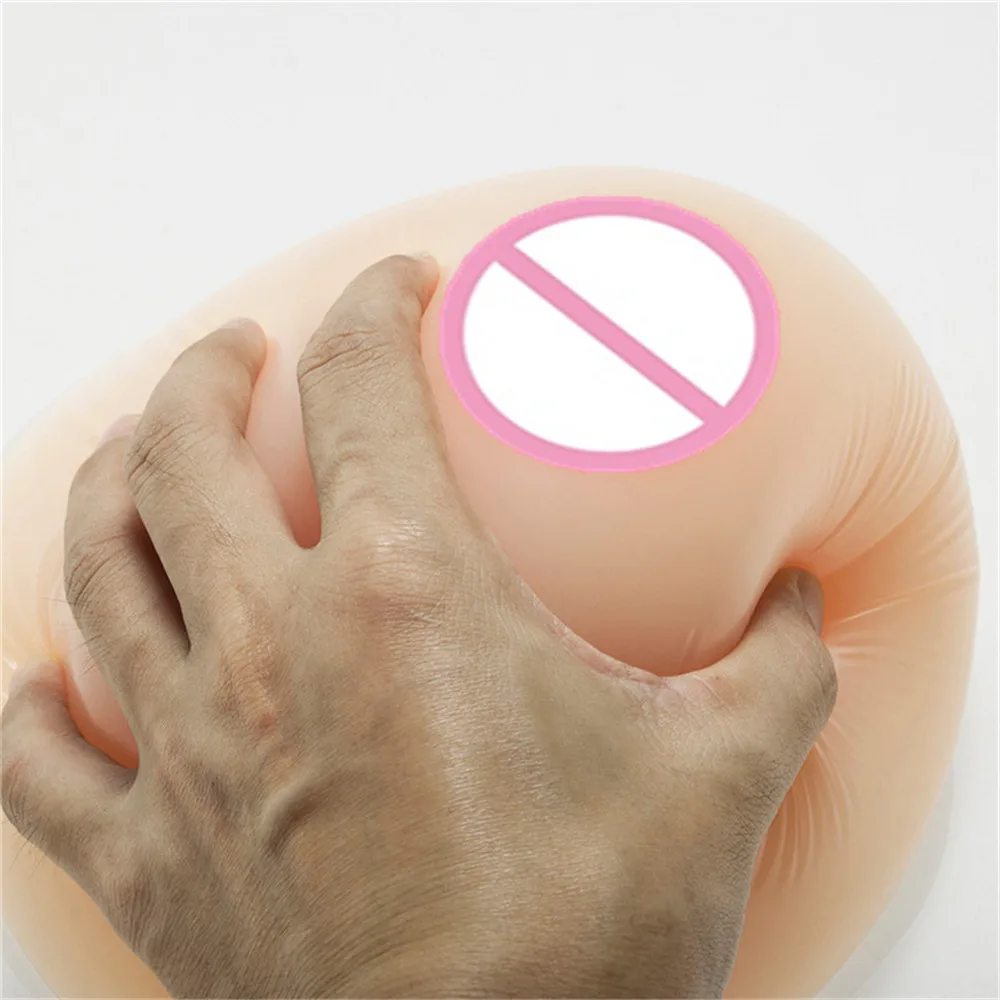 2800g/pair Classic Round Breast Forms Silicone Boobs Fake Tits Enhancer For Crossdresser Drag Queen Shemale Transgender