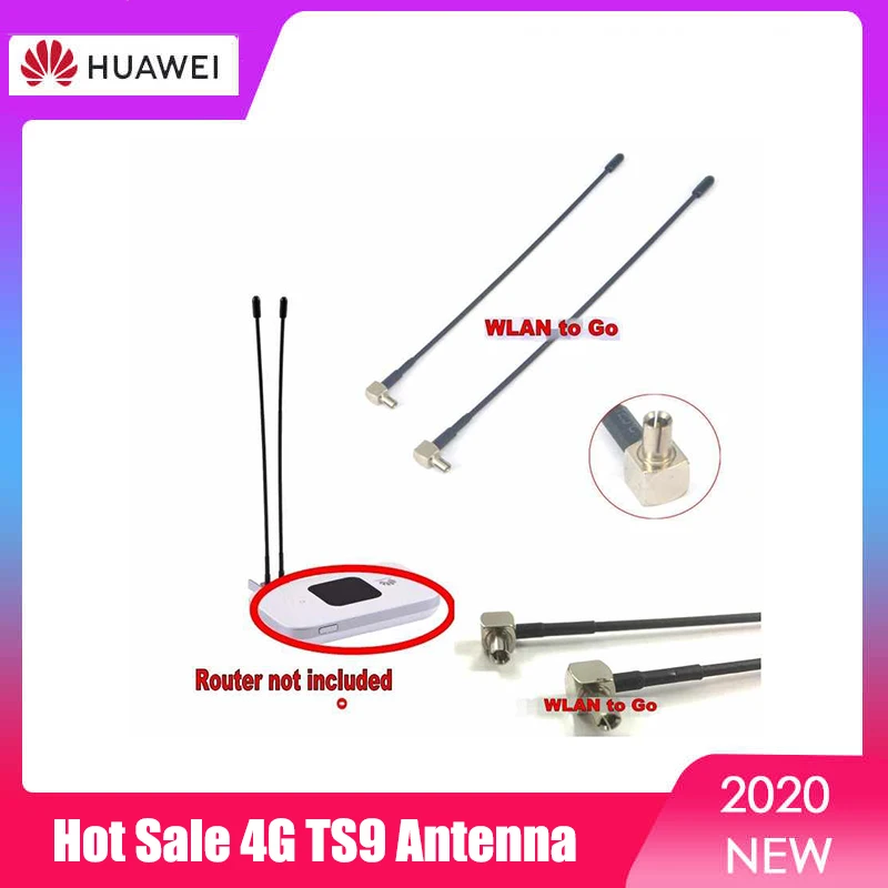 Оптовая продажа 4G TS9 комнатная антенна Wifi усилитель 2 шт внешняя для Huawei E5372 E5573 E5577