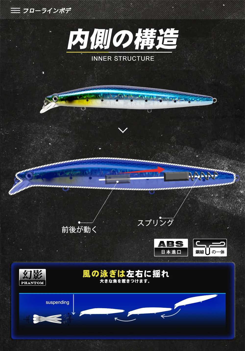 D1 Sea Bait Of BKK Hook Suspending Fishing Lure 160mm 145mm 120mm Künstlicher Minnow Wobbler Pofessional für Bass Tackle DT5002 – Detail 7