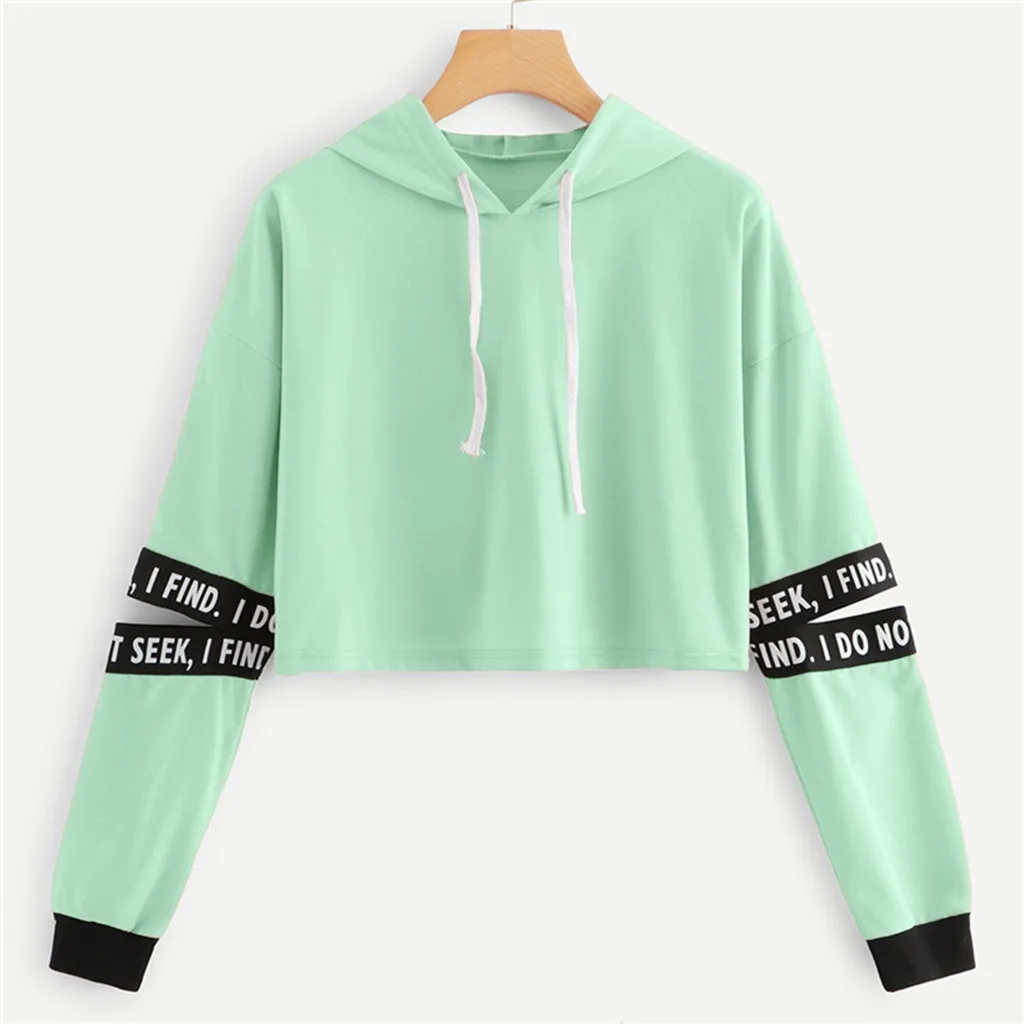 crop hoodies for teenage girl