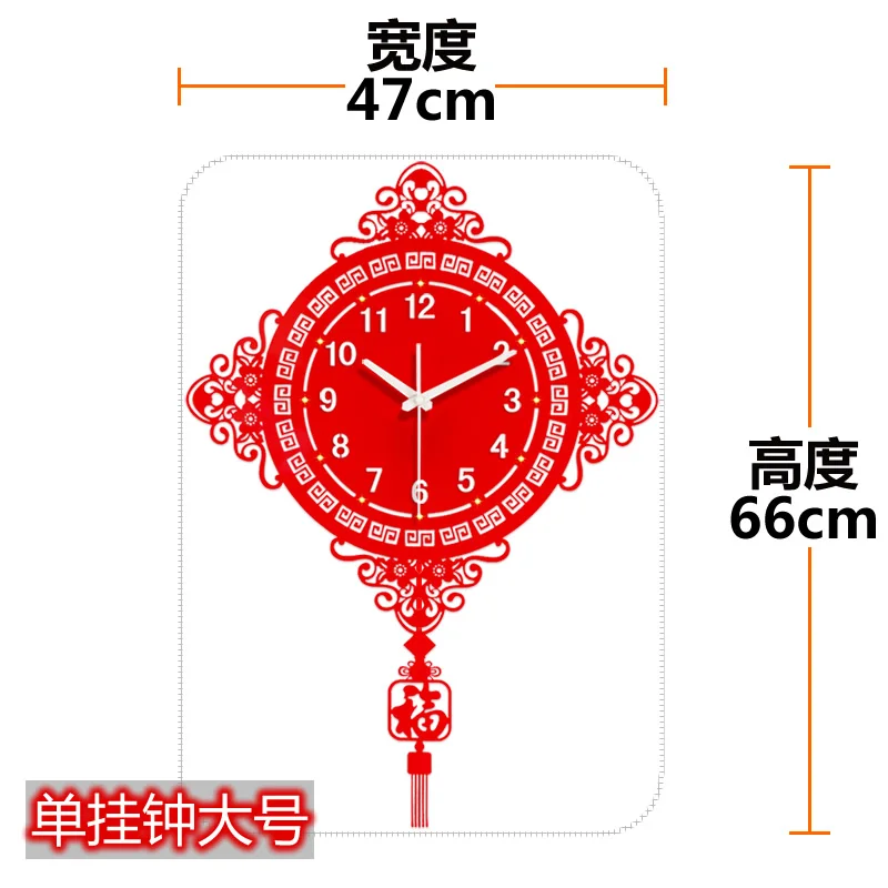 L-clock Новые часы в китайском стиле, настенные часы для гостиной, креативные ультра-тихие художественные светящаяся Домашняя мода, декоративные кварцевые часы - Цвет: L-clock