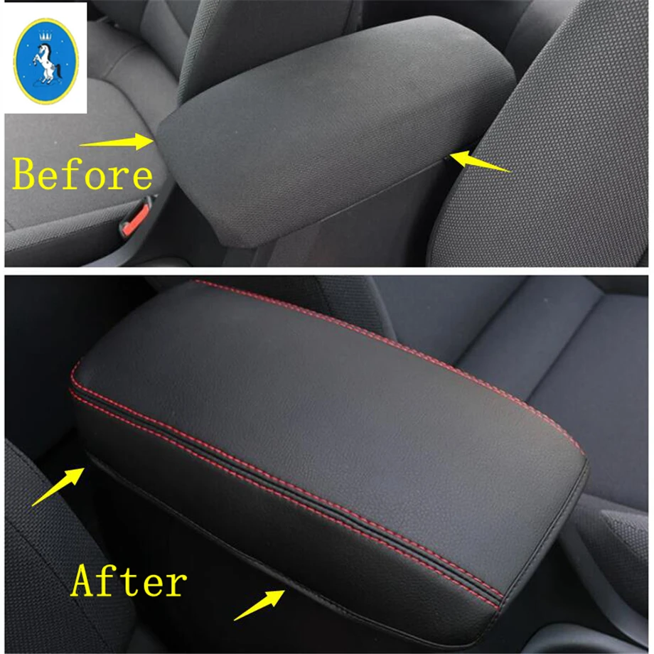 

Yimaautotrims Auto Accessory Armrests Storage Box Mats Storage Box Carpet Protector Kit Fit For Toyota Corolla 2019 2020 / Black