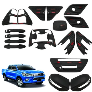 

Exterior Accessories Tail Light Front Foglight Cover Door Handle Bowl Rearview Mirror Cover For Toyota Hilux/Revo 2014 2015 2016