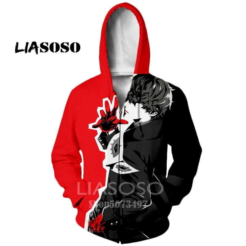 LIASOSO Осень Зима Новинка для мужчин женщин 3D принт мультфильм аниме худи Akira мода уличная Топ Толстовка Harajuku пуловер