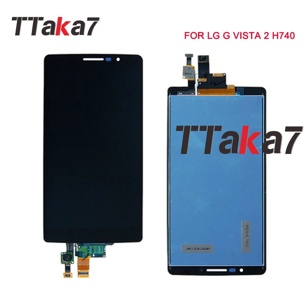 

100% Tested For LG G Vista 2 H740 Display Touch Screen Digitizer Assembly Replace 5.7 Inch For LG G Vista 2 H740 LCD Screen