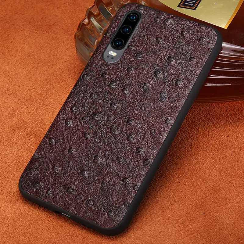 Чехол из натуральной воловьей кожи для телефона Huawei P40 Lite P20 P30 Pro Nova 5T Y8P Mate 40 20