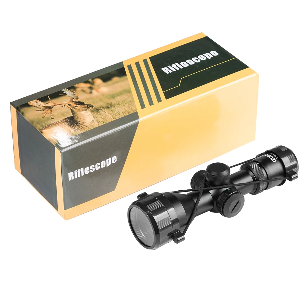 Тактический 3 9x40 компактный прицел Mildot/Rangefinder охотничьи прицелы для сетки