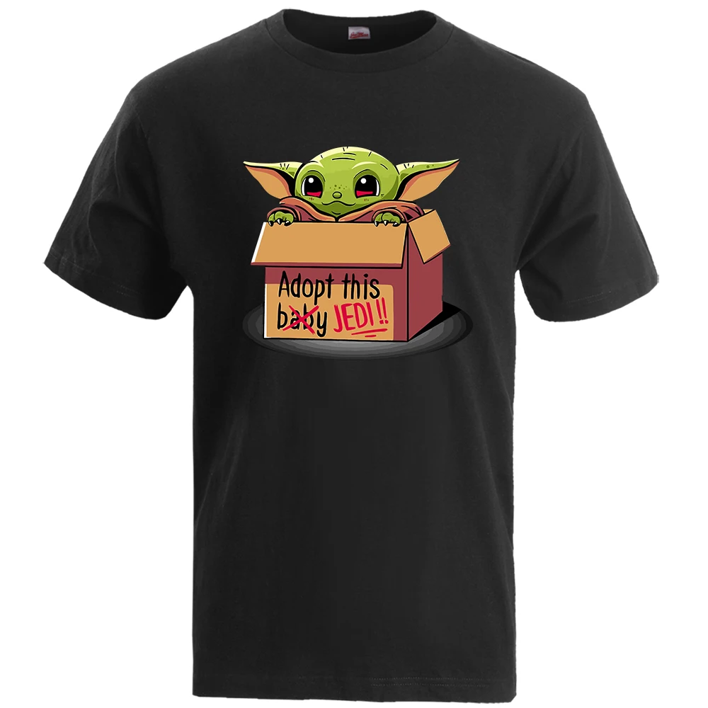 Yoda/мужская летняя футболка с рисунком Звездные войны мандалор Мужская хлопковая