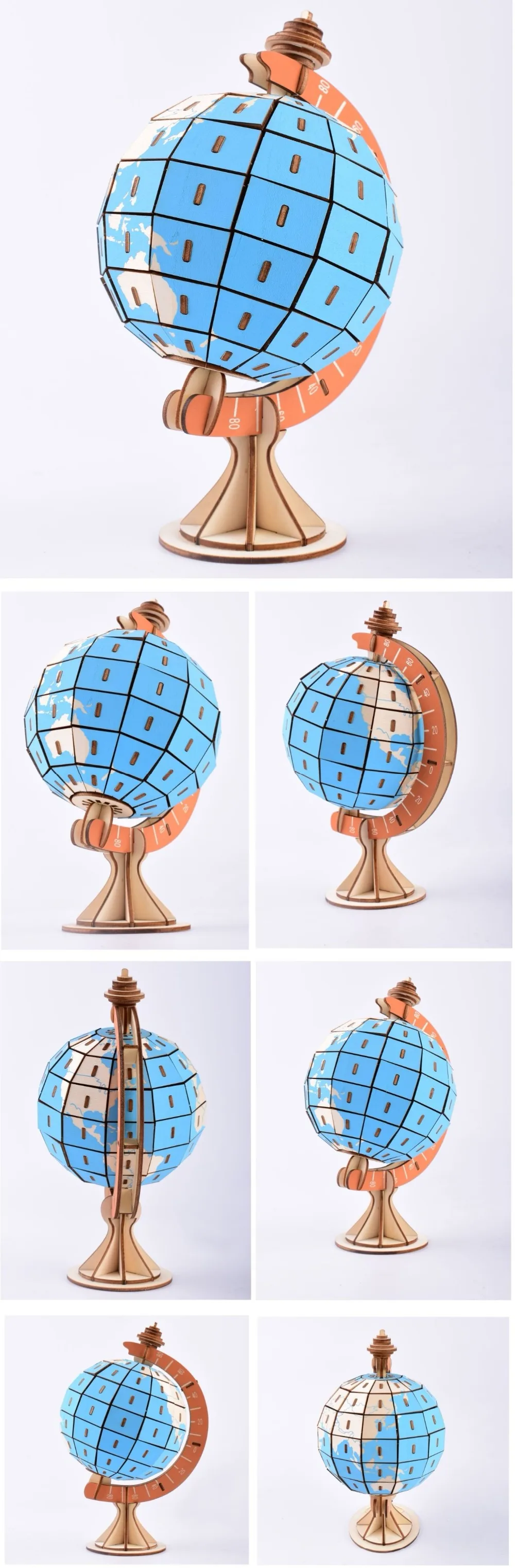 Globes DIY 3D деревянные головоломки деревянные ремесла набор для сборки резка деревянные игрушки для Рождественский подарок 3152