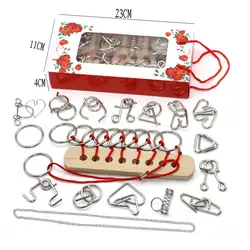 Металлическая головоломка из проводов IQ Головоломка обучающие игры 3D Пазлы для детей головоломка Монтессори игрушки для взрослых