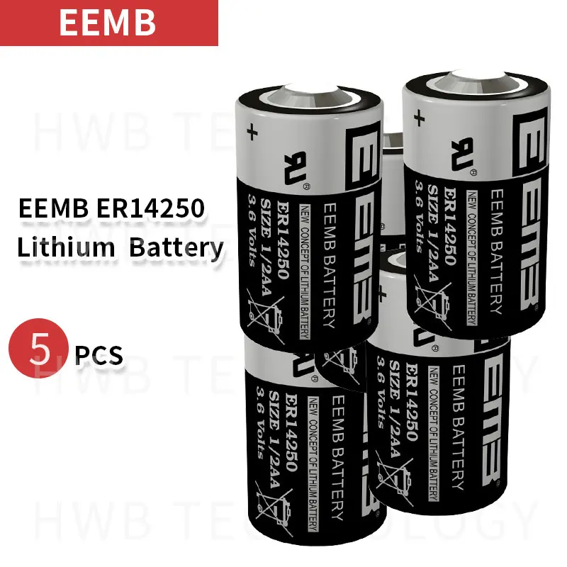 5 шт./лот EEMB ER14250 1/2AA 3,6 V 1200mAH литиевая батарея plc промышленные инструменты, оборудование и инструменты для батареи