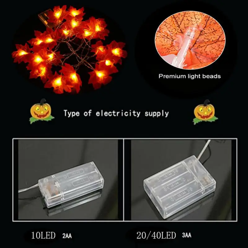Листья строка светильник s 10/20 Вт, 30 Вт, светодиодный строка светильник осень лестницы садовый светильник s Рождественская елка Декоративный светильник Инж