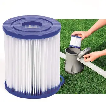 

Swimming Pool Filter Clear Element Inflatable Tub Pool Filter Easy Installation Efficient Filter Element Replacement Water Clean