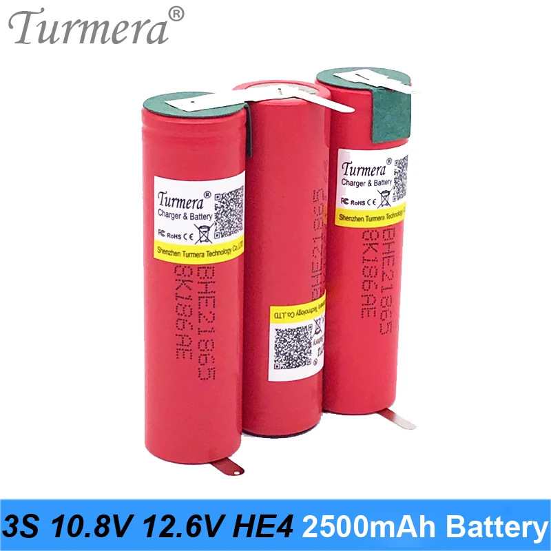 3s 10.8v 12.6v battery 18650 pack for lg 18650 he2 10.8v 12.6v welding solder battery for screwdriver tools battery customized battery 03