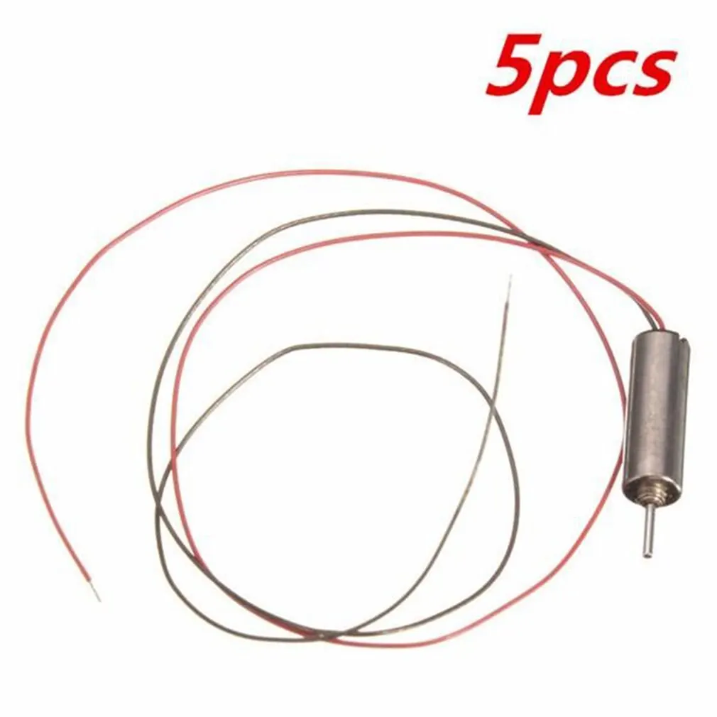 모델 장난감에 대 한 5pcs Dc 3.7v 66000rpm 유선 마이크로 코어리스 모터