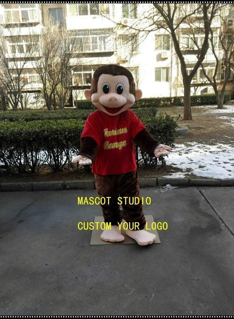 Monkey Mascot Costume Suit Cosplay Party Game Dress Outfit Advertising Halloween Advertising Gift Birthday Event Promotion