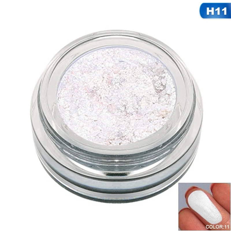 14 цветной хайлайтер светящийся глянцевый крем 3DAurora Rainbow Shimmer Highlight Countour макияж красочные косметические тени для век - Цвет: 11