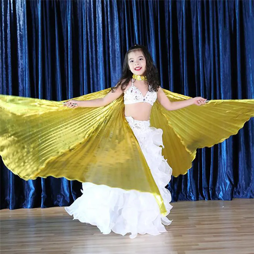 Танец живота Isis крылья с палками для детей Танец живота Костюм Крылья Ангела сценическая танцевальная одежда танцевальный костюм Roupa Feminina