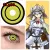 Hotsale Golden Fancy Crazy Contact Lens Halloween Eyewear Red Colored Cosplay Cosmetic Makeup Tool 0.00/Plano CL386