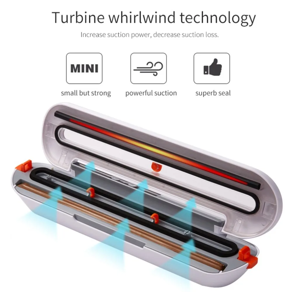 Automatic Food Vacuum Sealer Packer Packaging Machine Bags Free Vacuum Food Sealing Machine For Home Kitchen