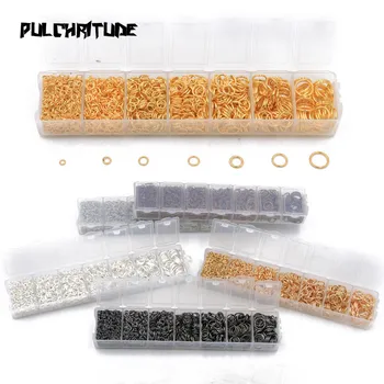 

PULCHRITUDE 1 Box 3 4 5 6 7 8 10 Size 7 Color Open Jump Rings Split Rings Link Loop For DIY Jewelry Making Findings Connector