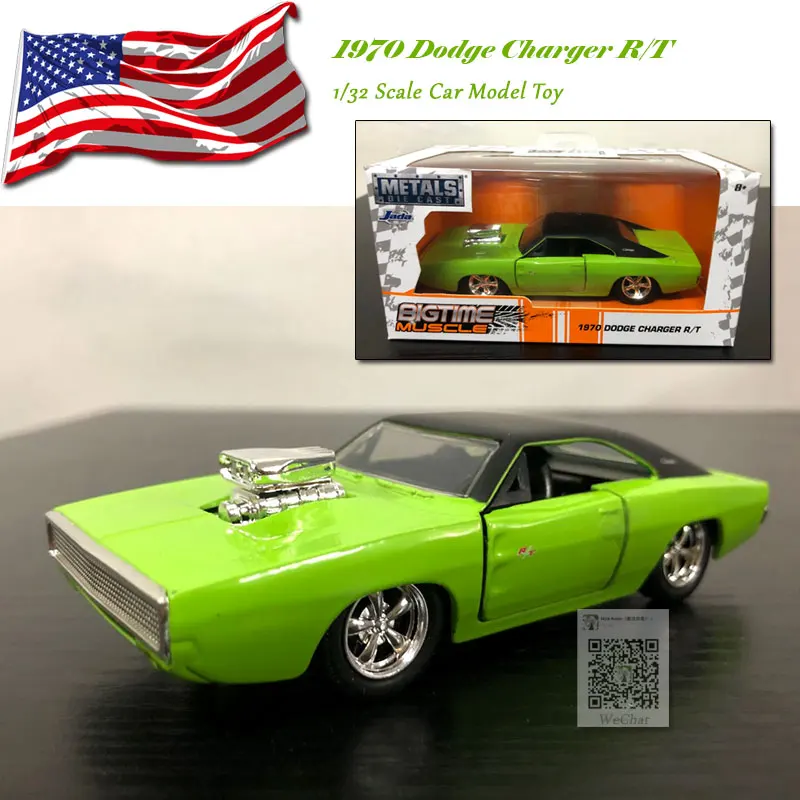 

JADA 1/32 Scale Car Model Toys 1970 Dodge Charger R/T Diecast Metal Car Model Toy For Gift,Kids,Collection