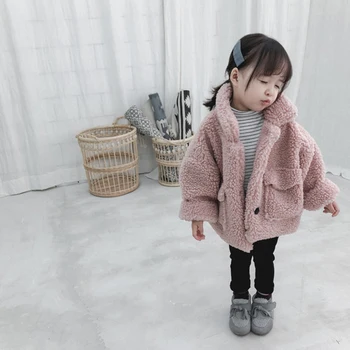 

Girl Jacket thick warm Kids autumn winter Clothes Children Jacket for Baby Boys Outerwear Girls Coat 2019 toddlers 80~130 cotton