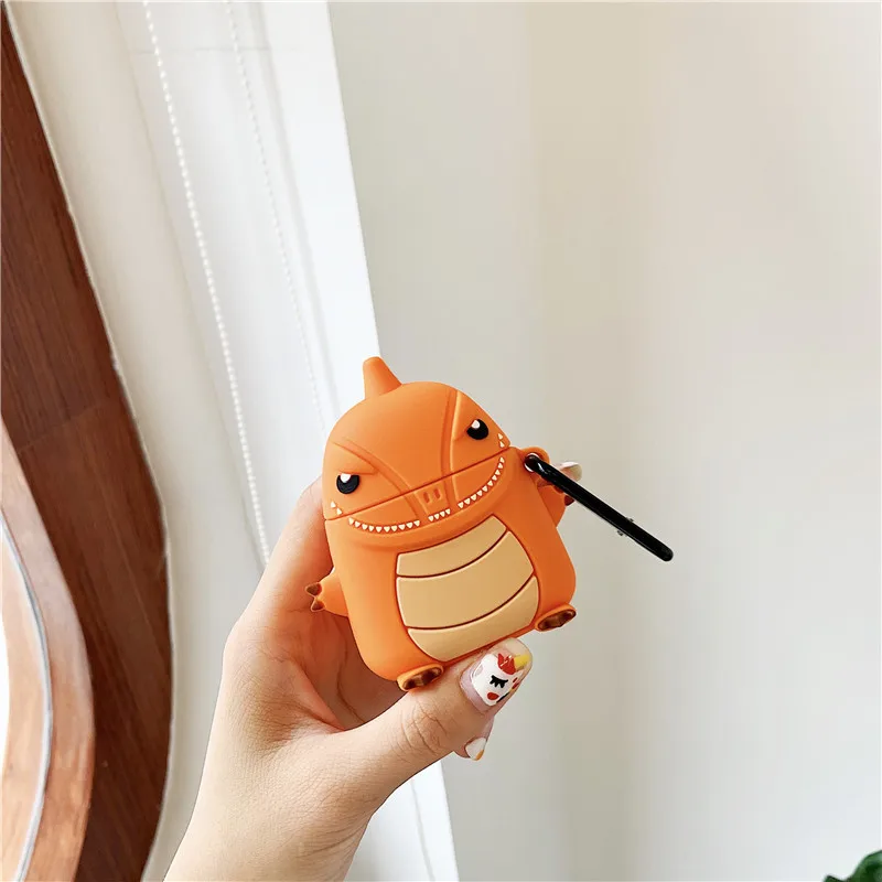 Чехол для AirPods силиконовый милый 3D игровой чехол для наушников Airpods 2 Чехол для наушников Apple Air pods чехол для наушников кольцевой ремешок - Цвет: 32B