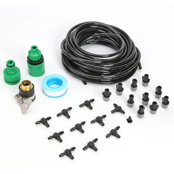 

Saving Watering Irrigation Tool Kits 1 Set Garden Watering Hose Sprinklers Automatic Atomization Irrigation System