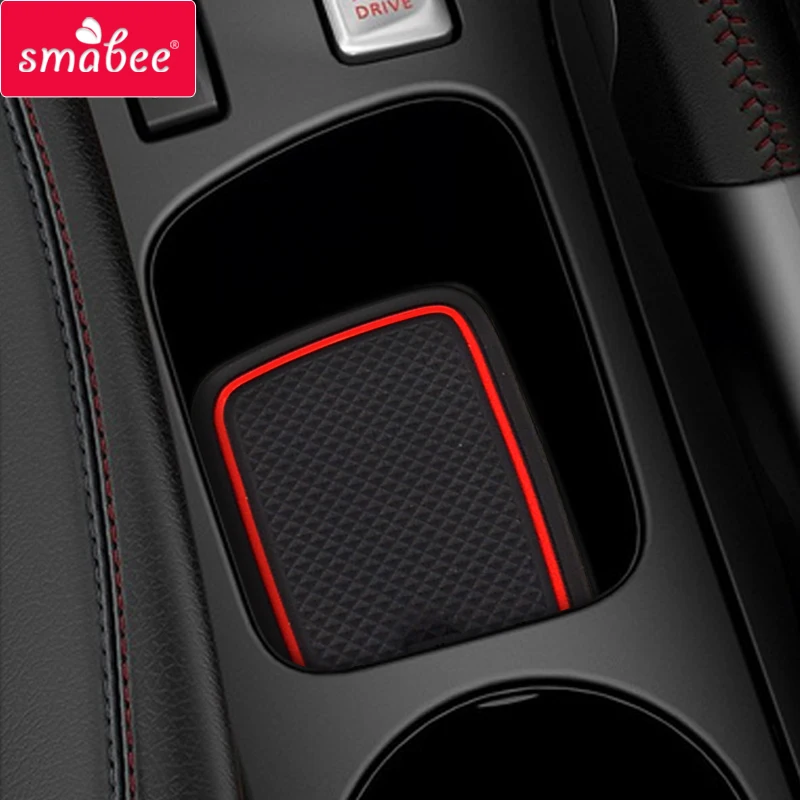 Smabee Anti-Slip Gate Slot Cup Mat for Renault Clio 4 Door Groove