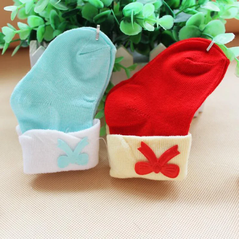 Новые носки для малышей 0-6 месяцев теплые детские носки на осень и зиму