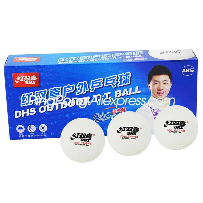 20 Balls Dhs Outdoor Table Tennis Ball (all Weather Abs Ball) Plastic