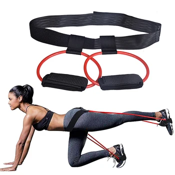 

Fitness Set Resistance Bands for Butt Legs Muscle Training Waist Belt Elastic Bands Pedal Exerciser Workout