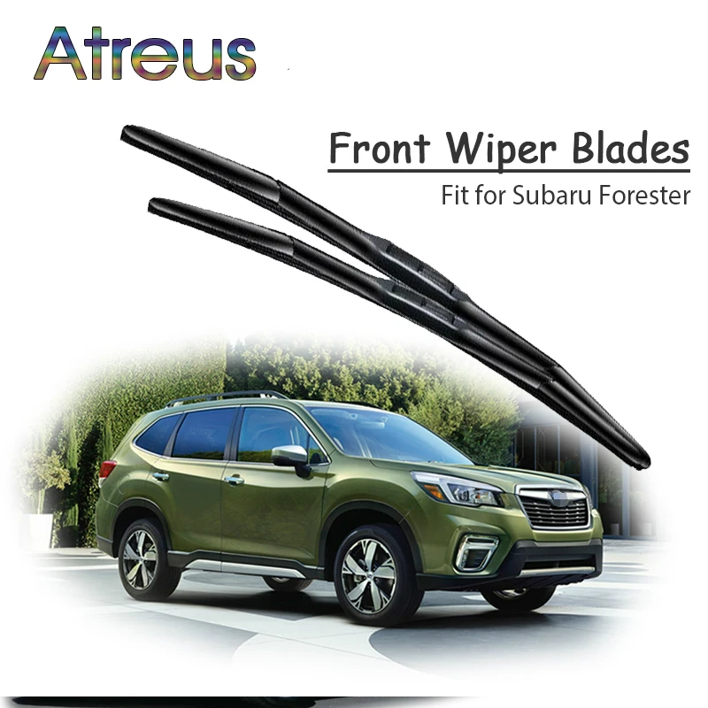 Atreus 2pcs High Quality Long Life Rubber Front Wiper Blades For Subaru