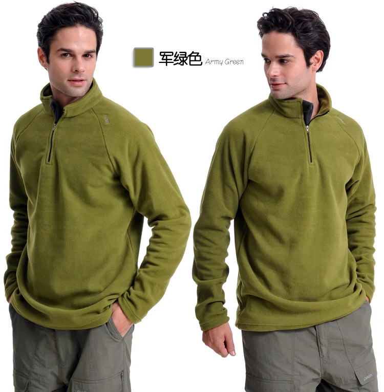 Мужской флисовый свитер с длинными рукавами и круглым вырезом, флисовый свитер с круглым вырезом, ветронепроницаемая теплая дышащая спортивная одежда