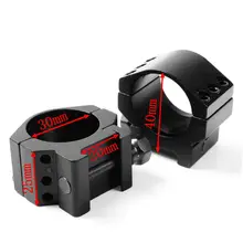 2 шт. алюминиевый сплав низкопрофильное кольцо Weaver Rail Scope Mount сверхмощный 6 болтов 30 мм прицел кольцо экстремальные Охотничьи аксессуары