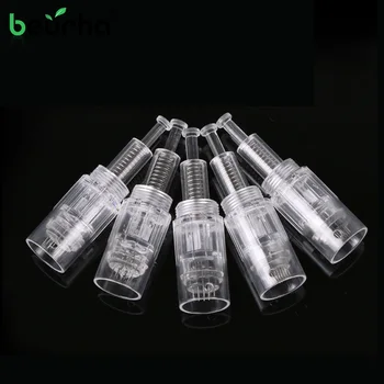 

10pcs/lot Replacement Micro Needle for Derma Pen Silicone Nano/9/12/42 Tattoo Needles Cartridge Spiral Port Nano Needles Head