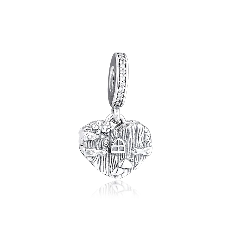 CKK Home Sweet Heart Charms 925 Original Fit Pandora Bracelets Sterling Silver Charm Beads for Jewelry Making Bead kralen | Украшения и