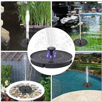

2W/12V Floating Mini Solar Fountain Pump Solar Powered Water Fountain Solar Panel Waterfall Pool Pond Garden Outdoor Decoration
